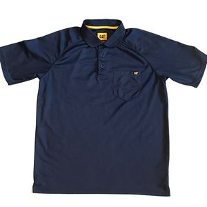 CAT polo Large Navy Blue